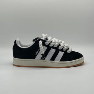 KOZI™ CUSTOM CAMPUS 00S SVART - CHUNKY LACES WHITE