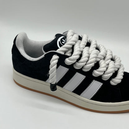 KOZI™ CUSTOM CAMPUS 00S SVART - CHUNKY LACES WHITE