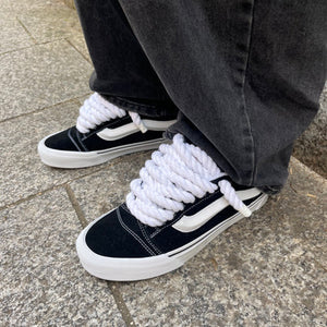 KOZI™ CUSTOM KNU SKOOL - CHUNKY LACES WHITE